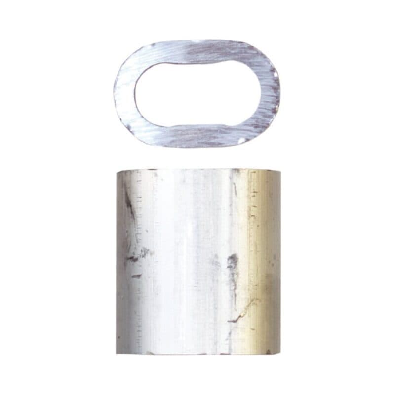 Alu-ferrules ’8’ — manufacturer dimension drawing