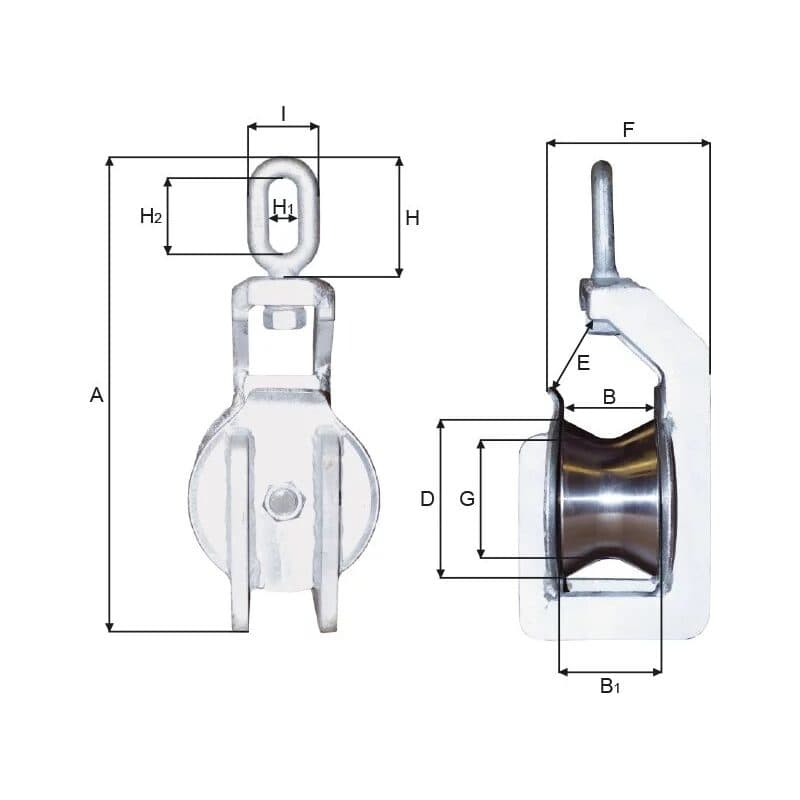 Block — Open — manufacturer dimension drawing