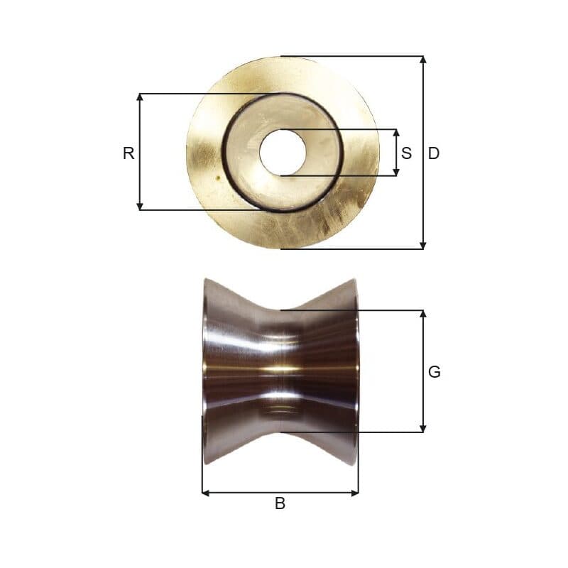 Sheaves (SKS10-0–SKT215-0) — manufacturer dimension drawing