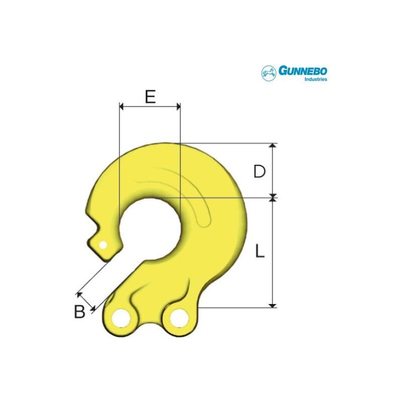 C-Loks CLD — For use with master links — manufacturer dimension drawing