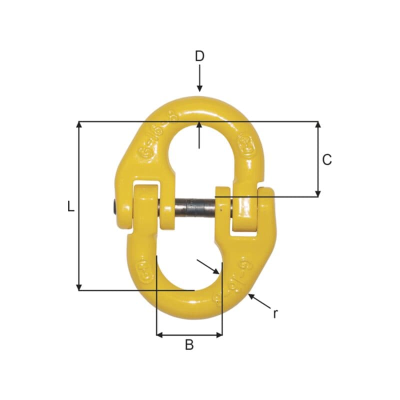 Connectors — Fishing type — manufacturer dimension drawing