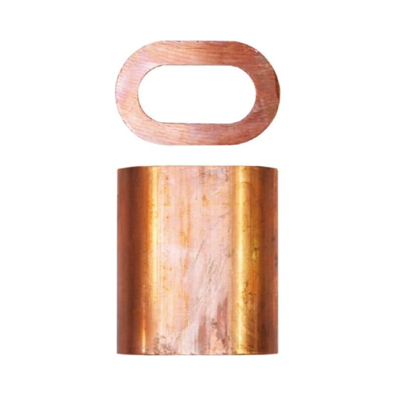 Copper ferrules — manufacturer dimension drawing