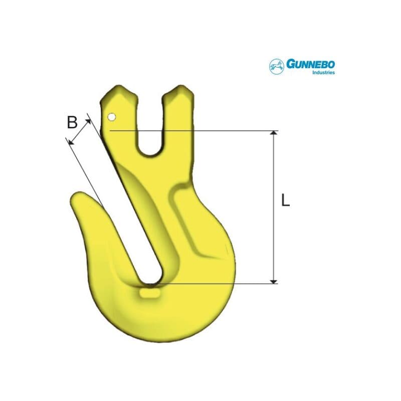 Grab hooks GG — manufacturer dimension drawing