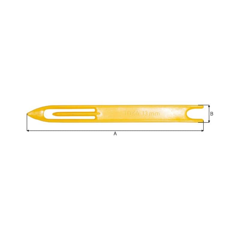 Needles (NÅL451/TOKA08–NÅL459/TOKA27) — manufacturer dimension drawing