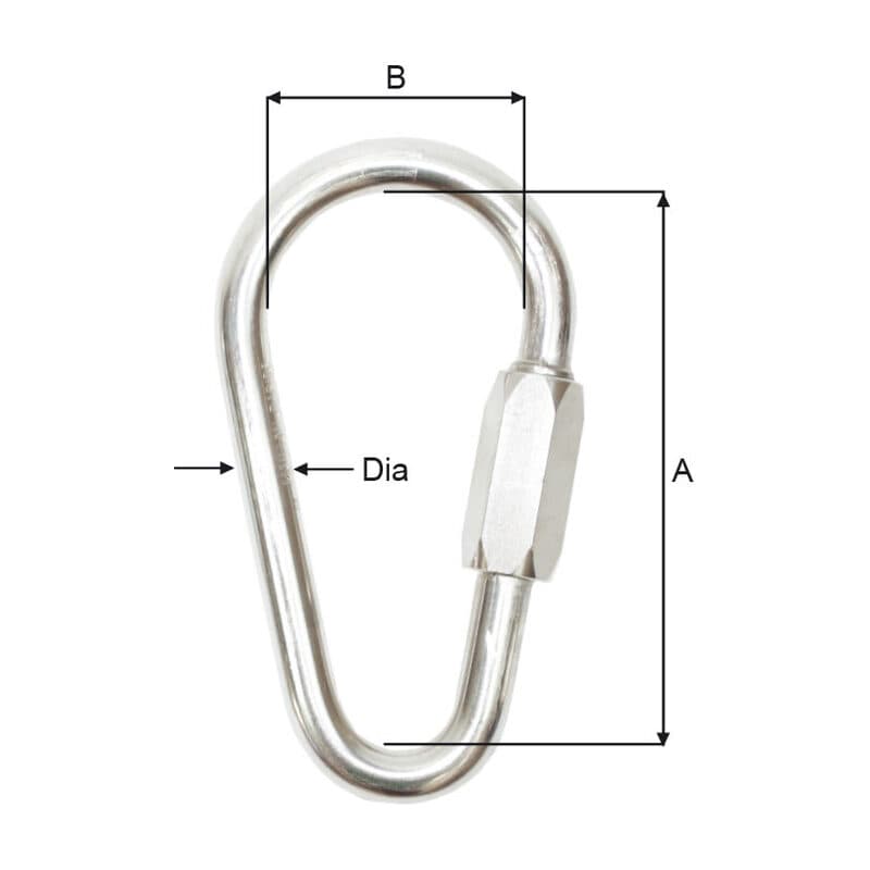 Quick links — Stainless steel (DQ10SSP–DQ22SSP) — manufacturer dimension drawing
