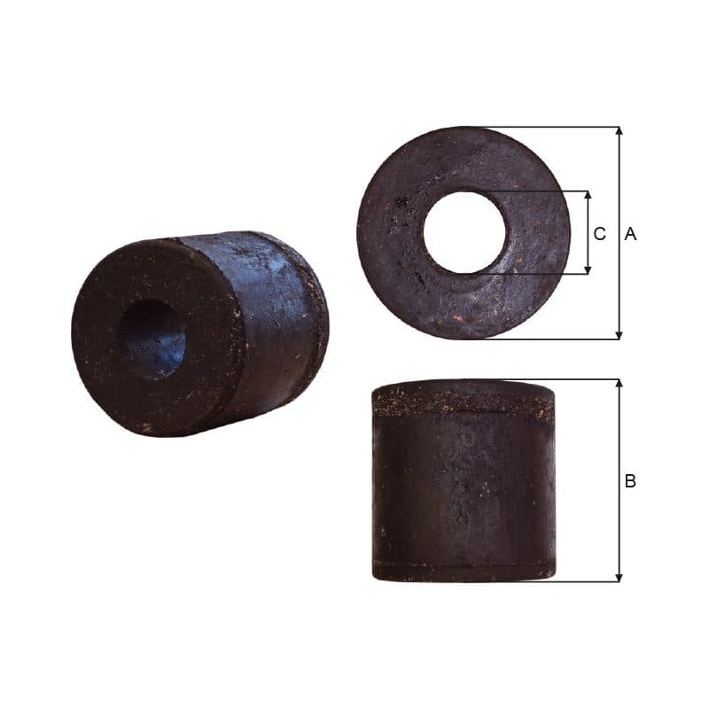 Rubberspacers — manufacturer dimension drawing