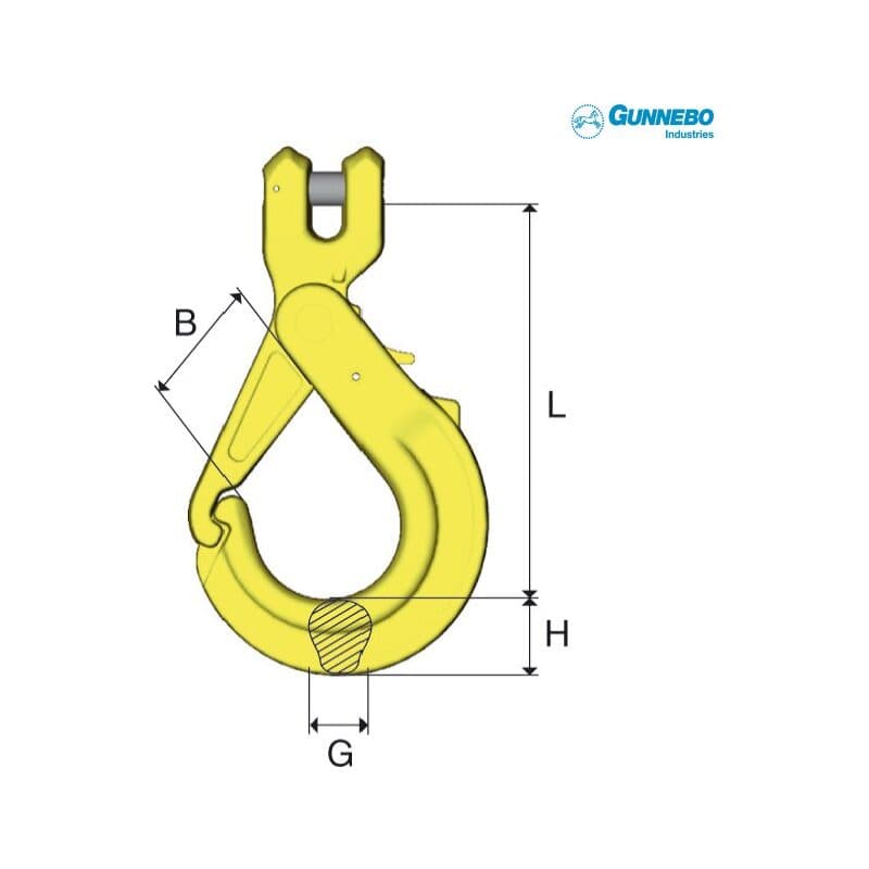 Safety hooks GBK — manufacturer dimension drawing