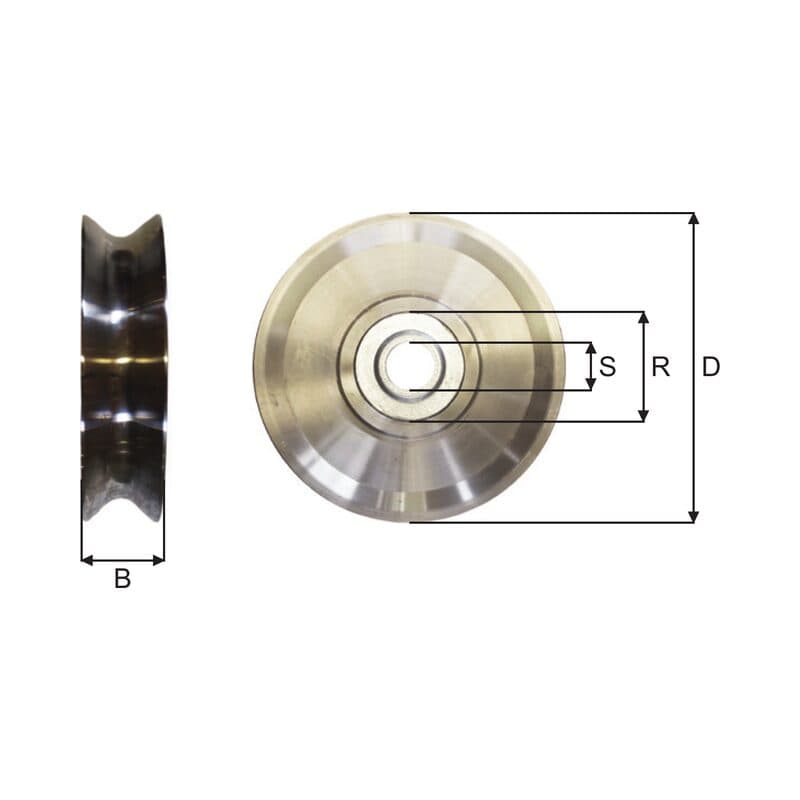 Sheaves (SKTV320-2–SKTV380-2) — manufacturer dimension drawing