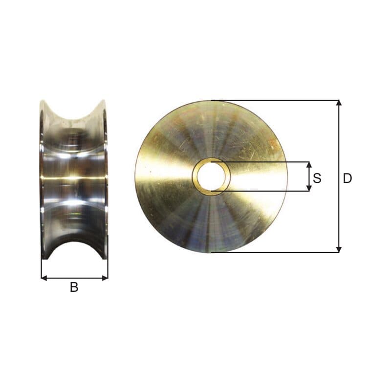 Sheaves (SKS10–SKS30) — manufacturer dimension drawing