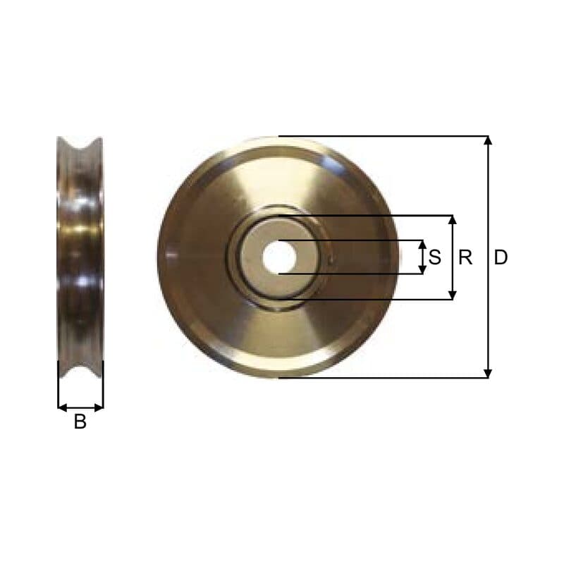Sheaves — Ball bearing (SKS2-2–SKS6-1) — manufacturer dimension drawing