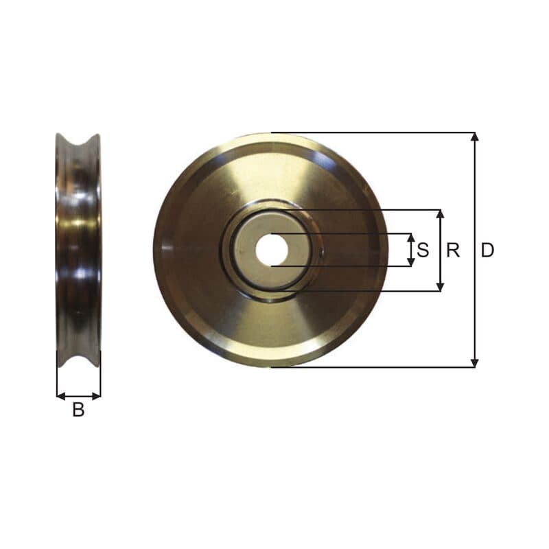Sheaves — Ball bearing (SKSW1-N–SKSW3-1) — manufacturer dimension drawing