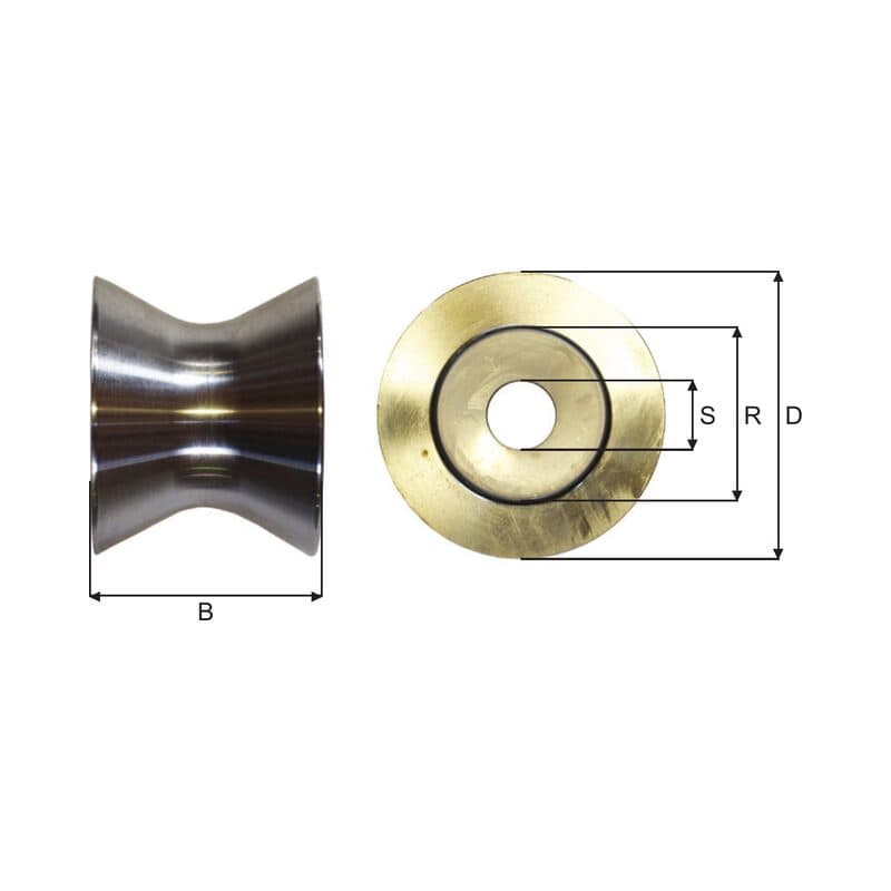 Sheaves — Ball bearing (SKS110-1–SKS215-1) — manufacturer dimension drawing