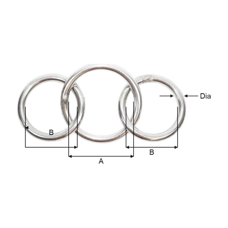 Spectacles — Stainless steel — manufacturer dimension drawing