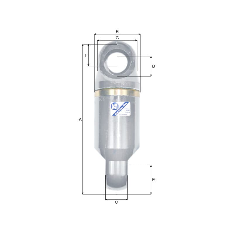 Swivels — Stainless steel, Tapered roller thrust bearing, Greaseable — manufacturer dimension drawing