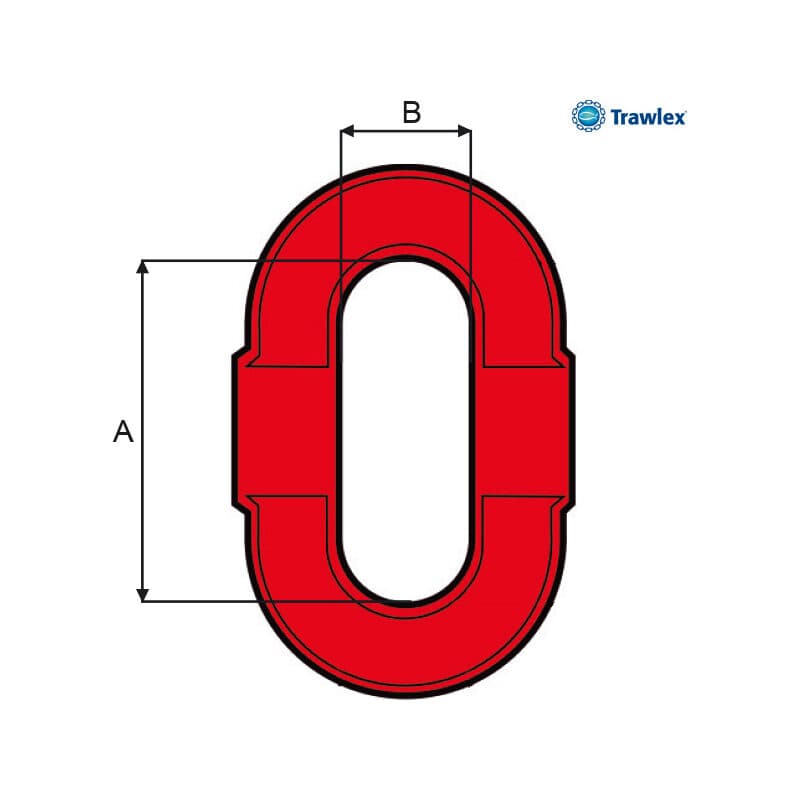 Master links (TXDR16) — manufacturer dimension drawing