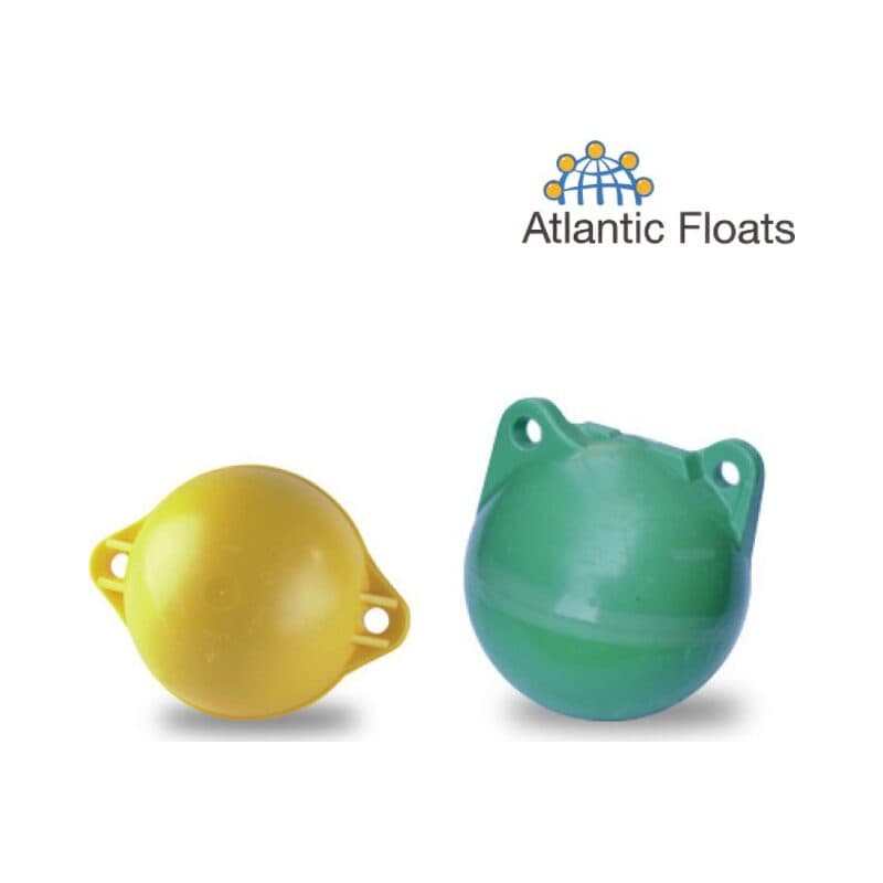 Trawlfloats with lugs — manufacturer dimension drawing