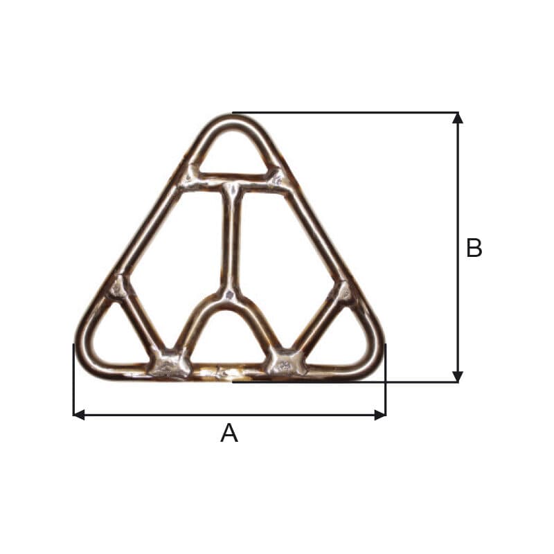 Triangles — Stainless steel (E57SS-400) — manufacturer dimension drawing