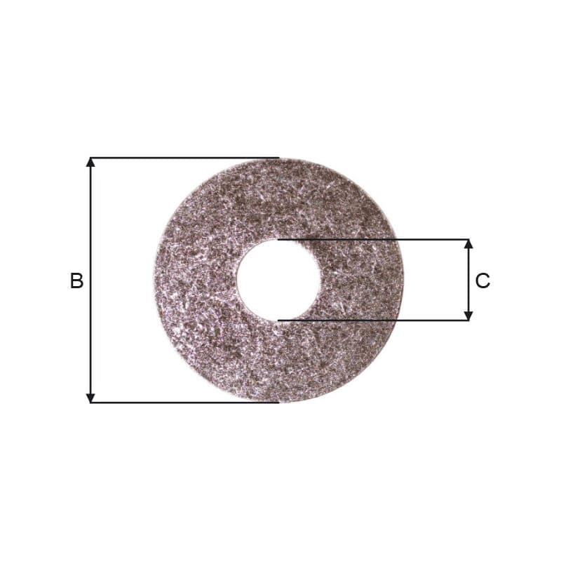 Washers — Round hole — manufacturer dimension drawing