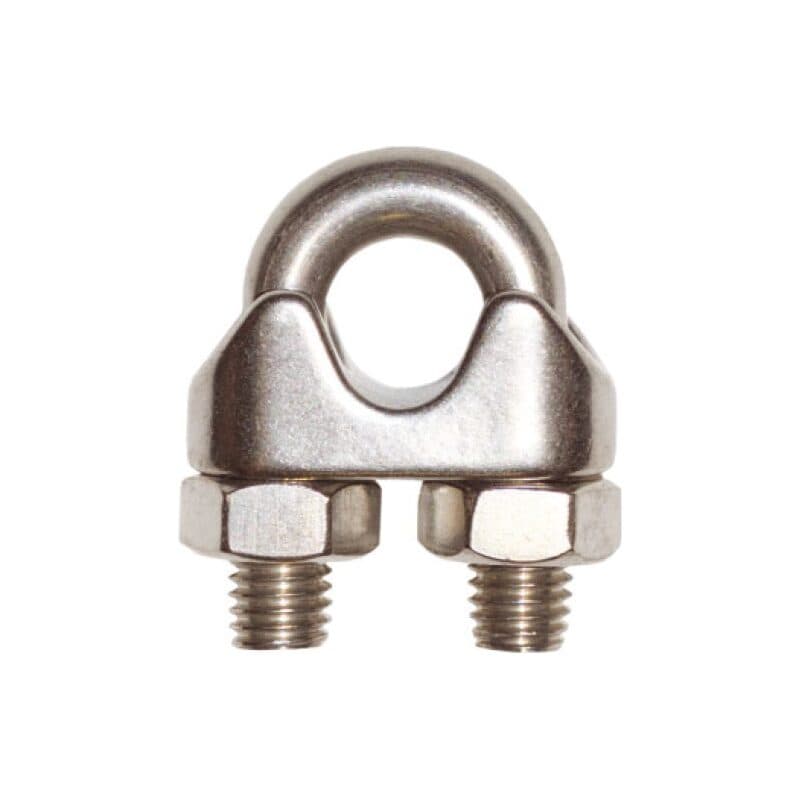 Wire rope clips — DIN 741 TYPE, Stainless steel — manufacturer dimension drawing