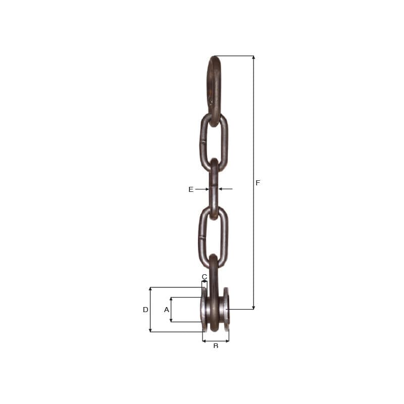 Wire toggles — For wire — manufacturer dimension drawing